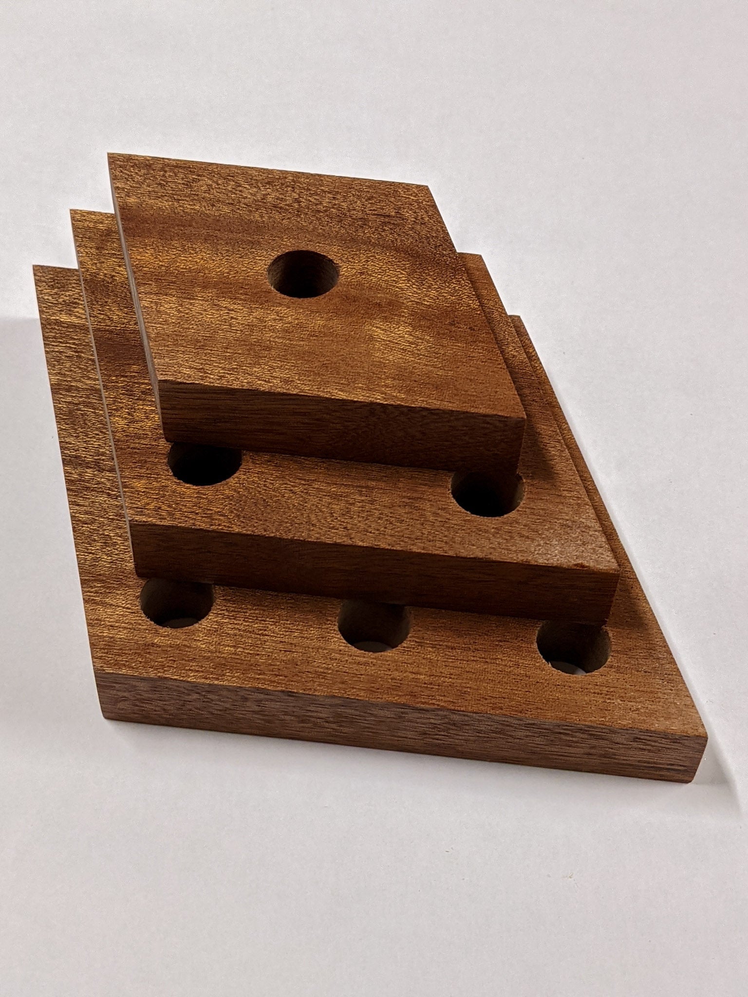 Rhea Propagation Station | Oak and Mahogany Display Shelf 7