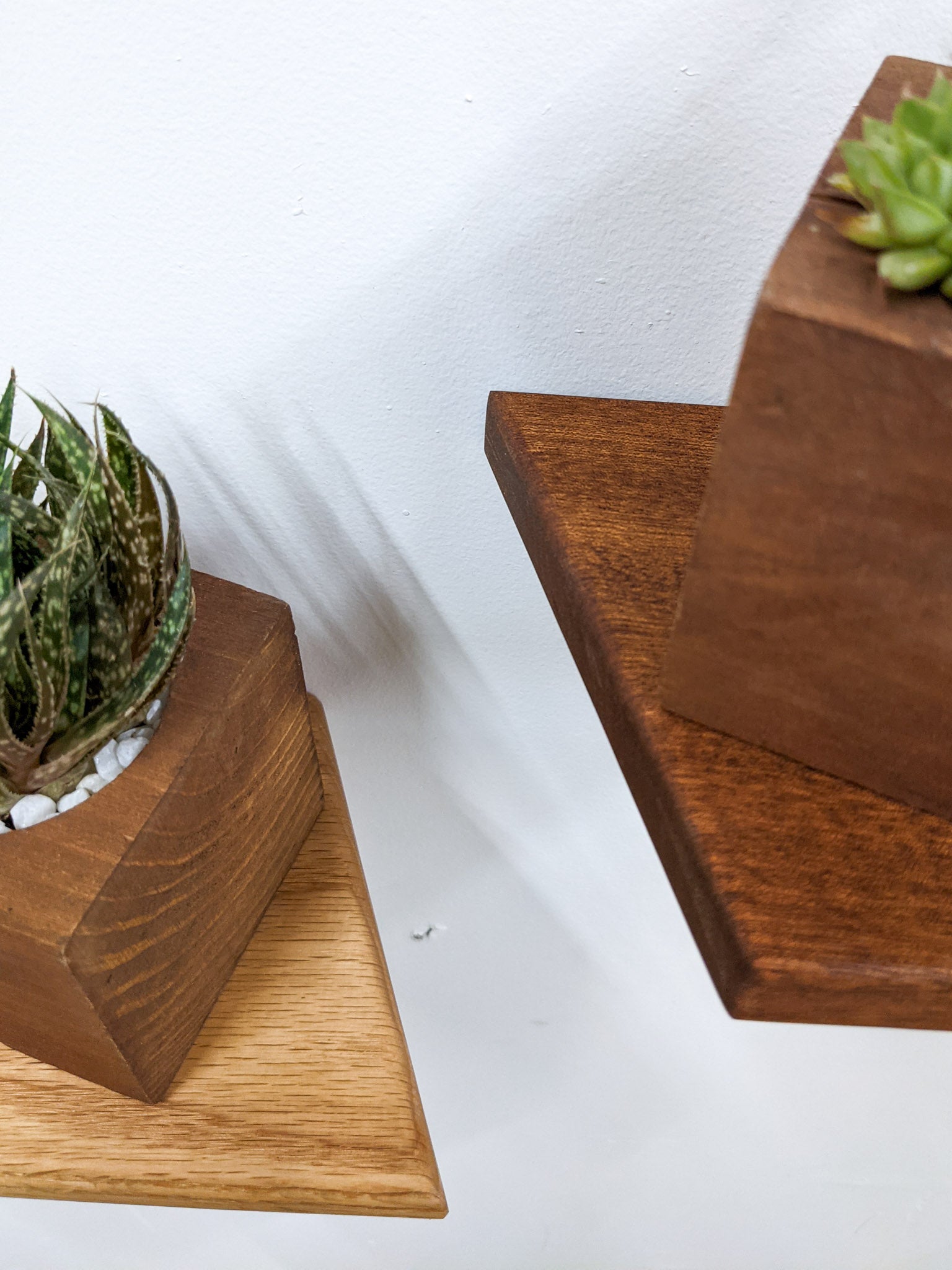 Rhombo Display Shelf | Handcrafted Oak 5