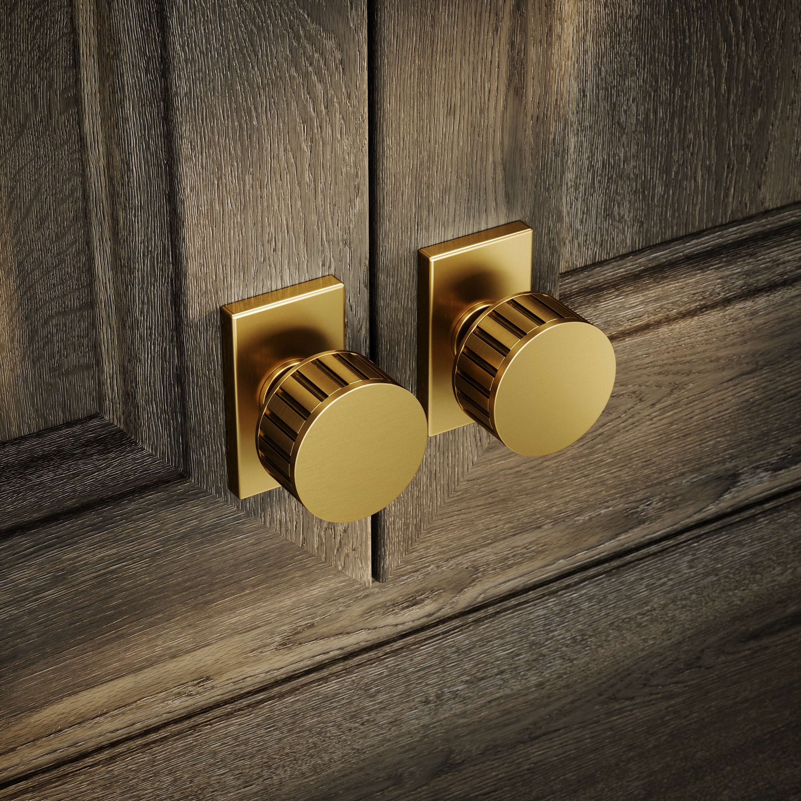 Rola Cabinet Knob | Brushed Gold, Solid Brass 0