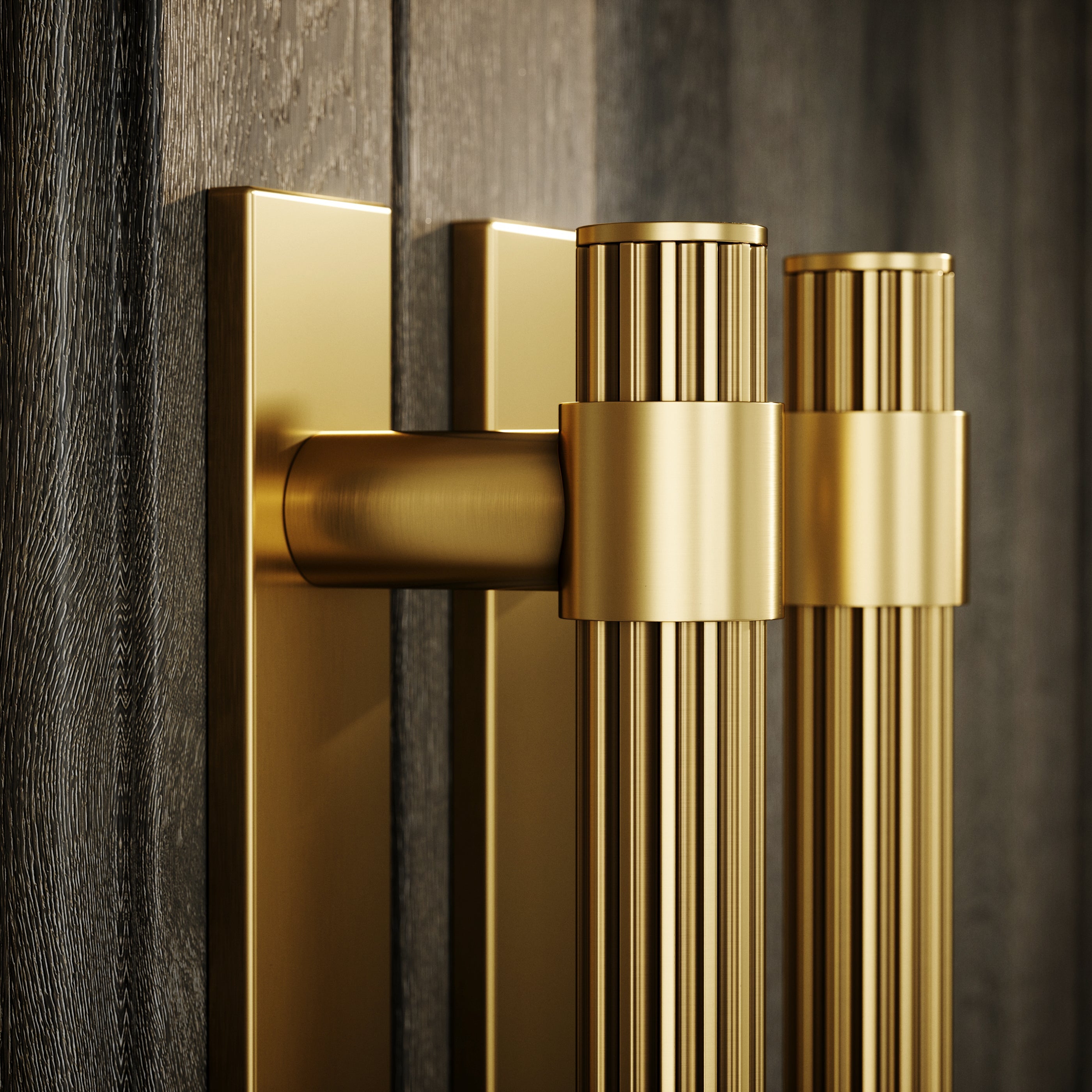 Rola Pull Bar Handle | Brushed Gold, 150mm 3