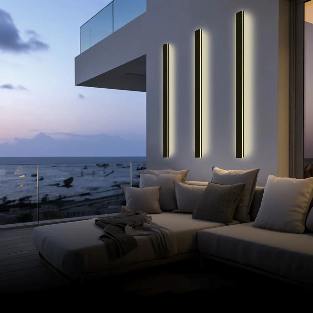 Silex Outdoor Wall Lights | IP65 Rated, Sleek Black Design for Garden and Corridor 3