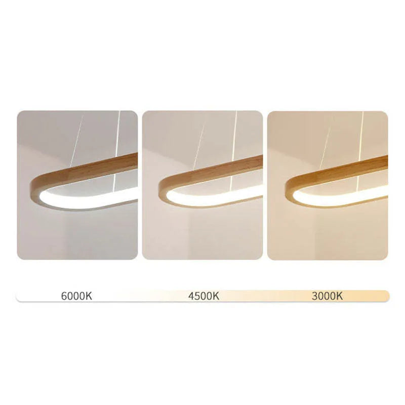 Velo Pendant Light | Contemporary Wooden Kitchen Island Lighting 8