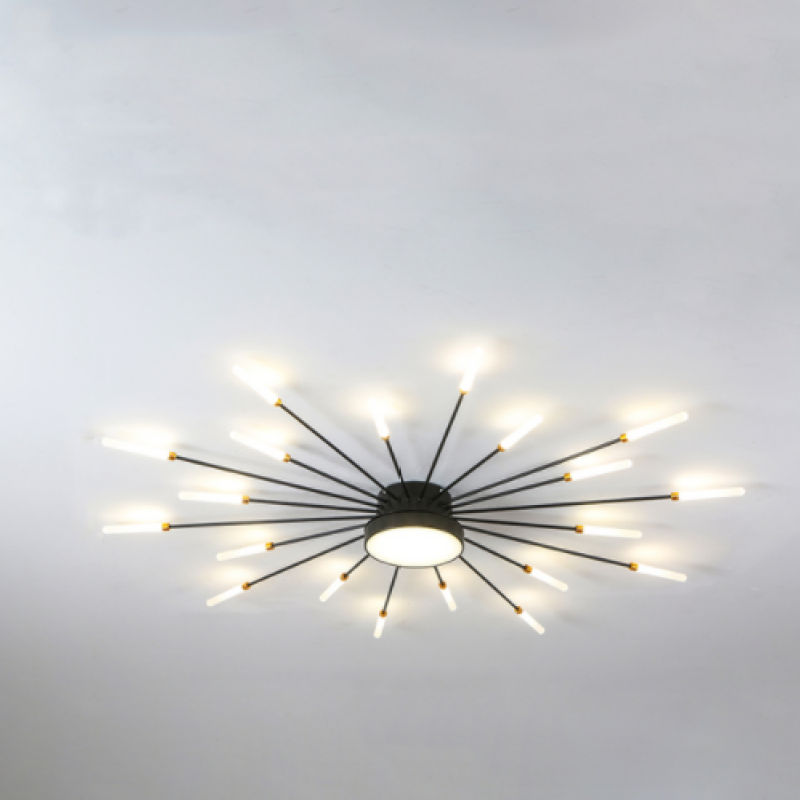 Wesley Flush Mount Ceiling Light | Elegant LED Design in Black or Gold 9
