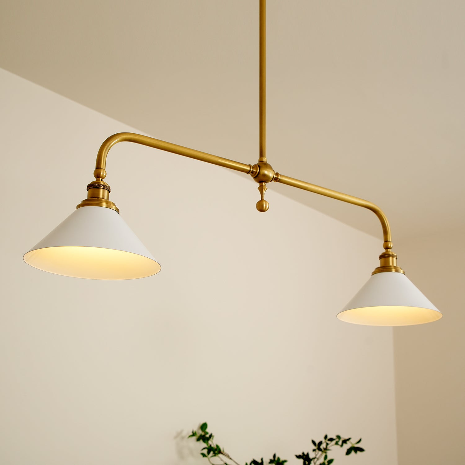 Zyra Vintage Pendant Light | Elegant White Glass Shade for Kitchen Pendant Lighting 8
