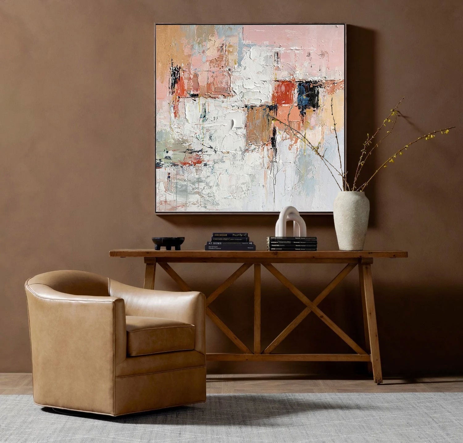 Aero Abstract Wall Art | Handcrafted Geometric Canvas Prints 4