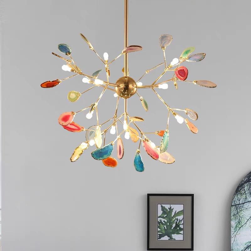 Aero Modern Chandelier | Colorful Metal Design for Bedroom and Living Room 3