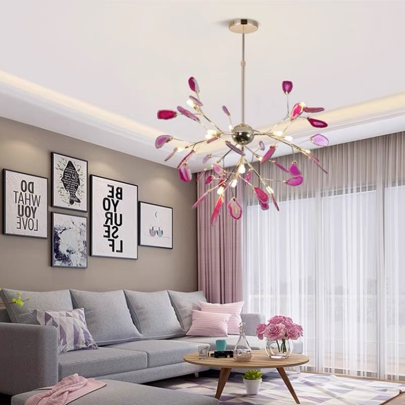 Aero Modern Chandelier | Colorful Metal Design for Bedroom and Living Room 6