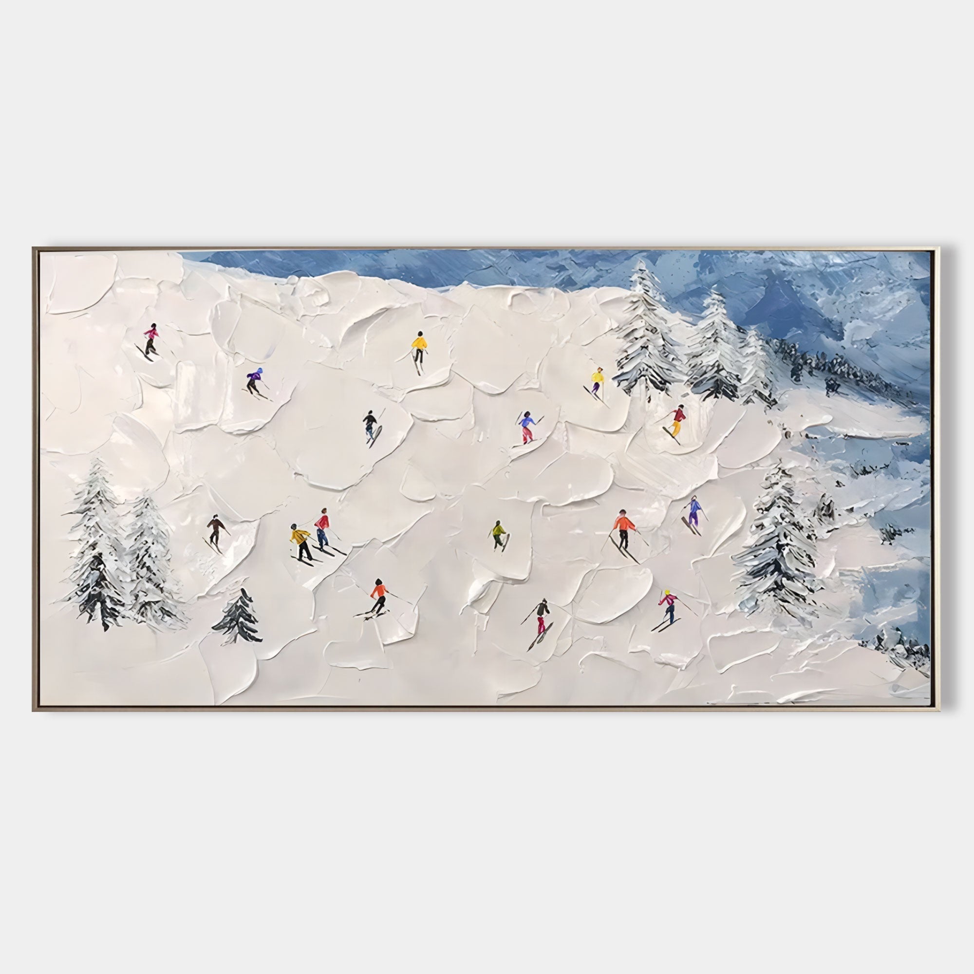 Aspen Canvas Art | Hand-Painted Abstract Wall Decor, Unique Textured Design 1