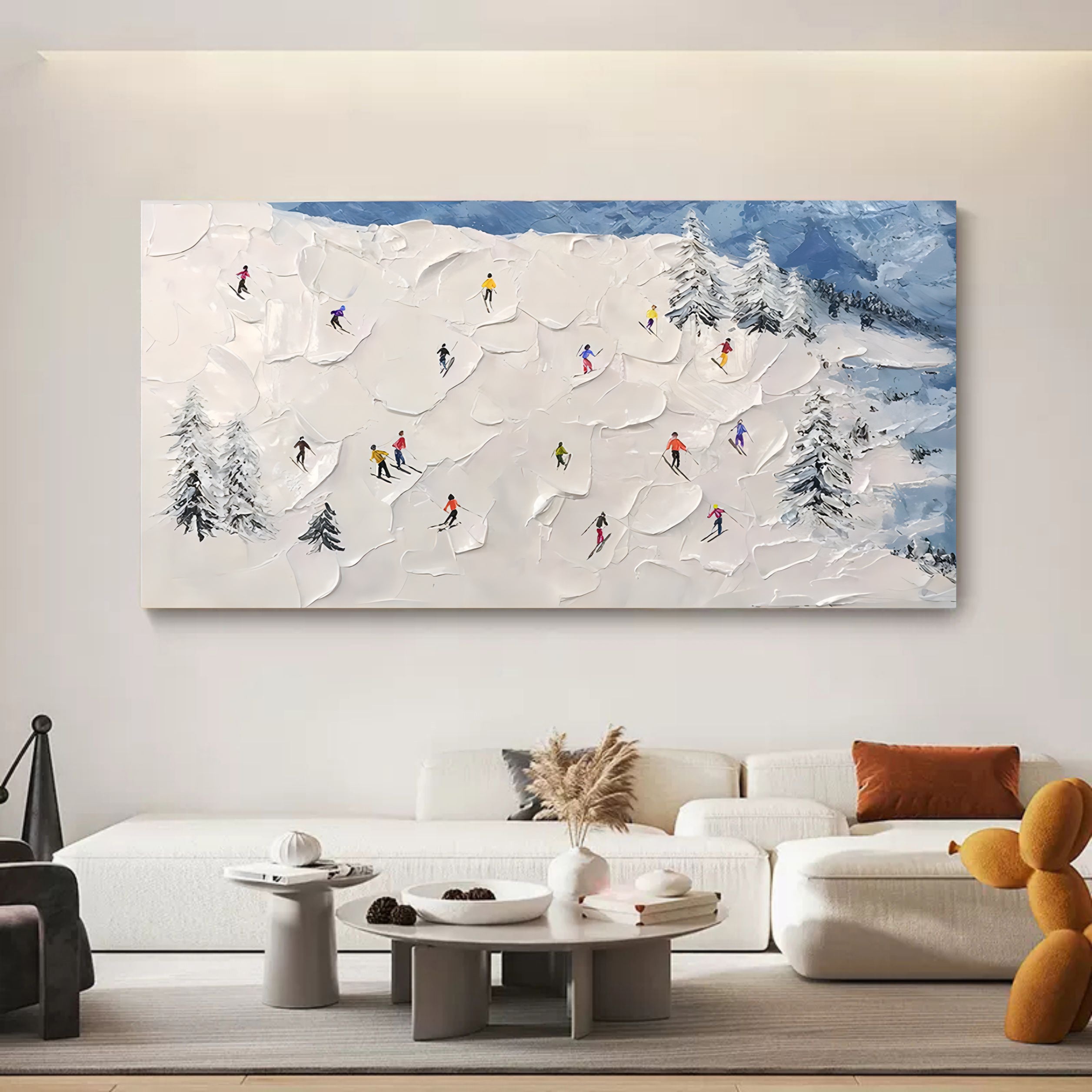 Aspen Canvas Art | Hand-Painted Abstract Wall Decor, Unique Textured Design 3