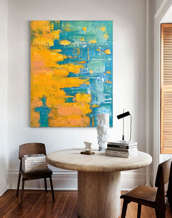 Aura Abstract Canvas Art | Handcrafted Impasto Wall Decor 3