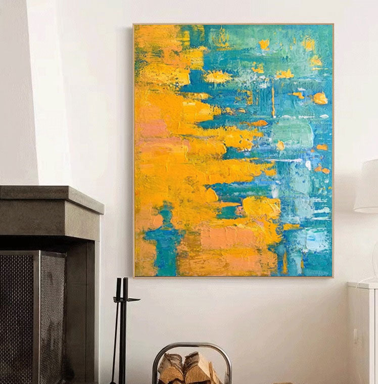 Aura Abstract Canvas Art | Handcrafted Impasto Wall Decor 6