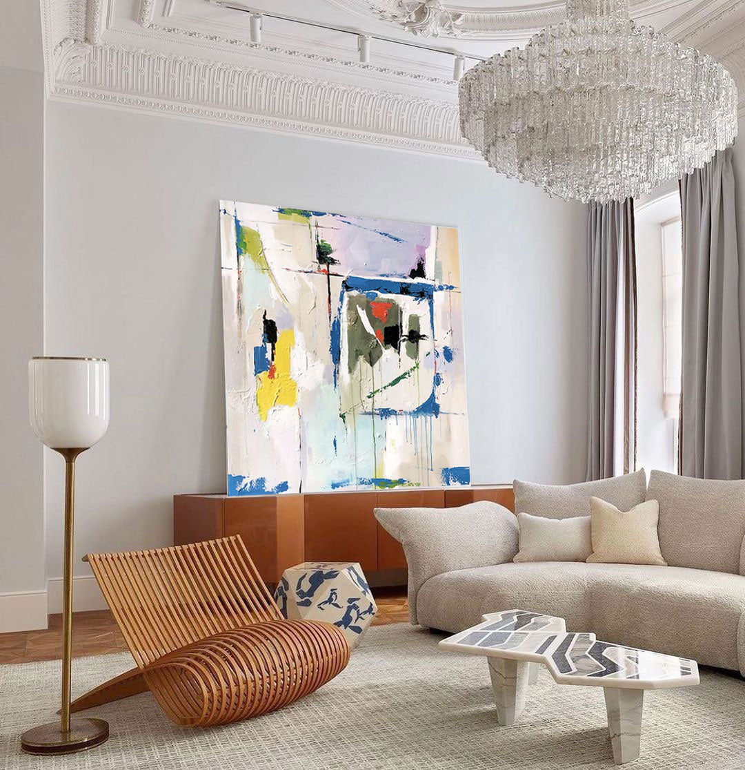 Aura Large Wall Art | Handcrafted Abstract Canvas Prints 0