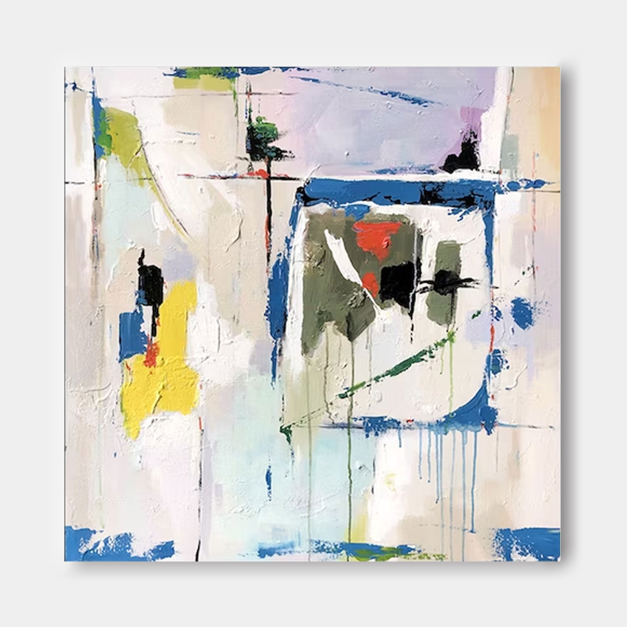 Aura Large Wall Art | Handcrafted Abstract Canvas Prints 1