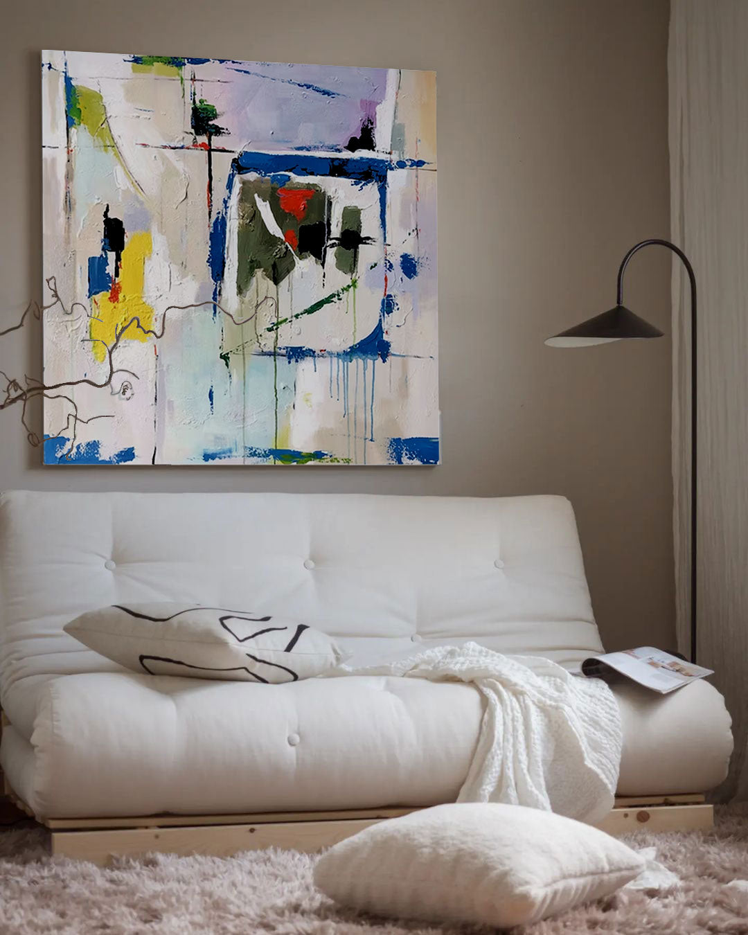 Aura Large Wall Art | Handcrafted Abstract Canvas Prints 3