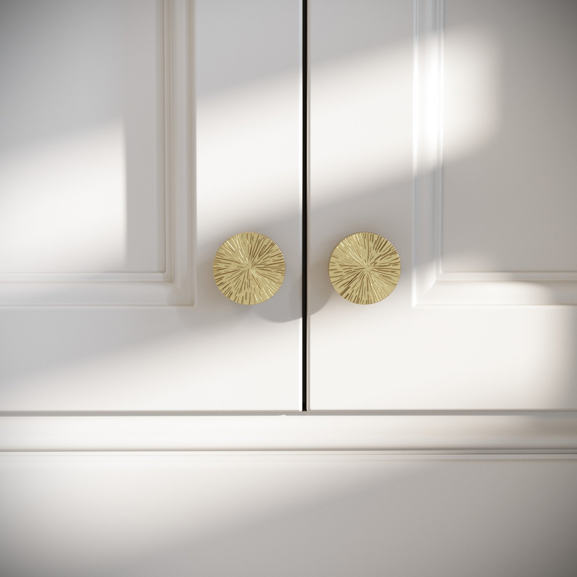 Aurelia Cabinet Knob | Brushed Gold, Art Deco Design 2
