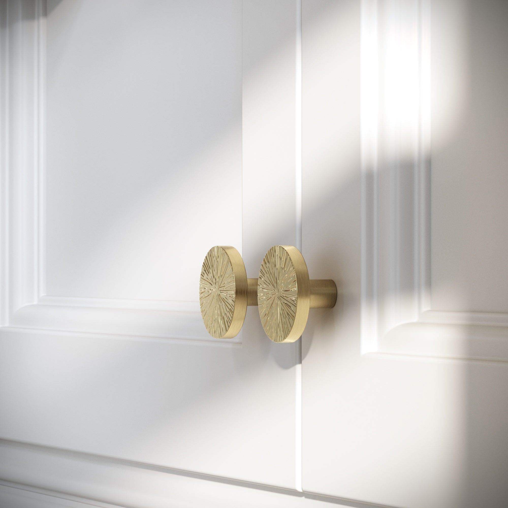 Aurelia Cabinet Knob | Brushed Gold, Art Deco Design 3