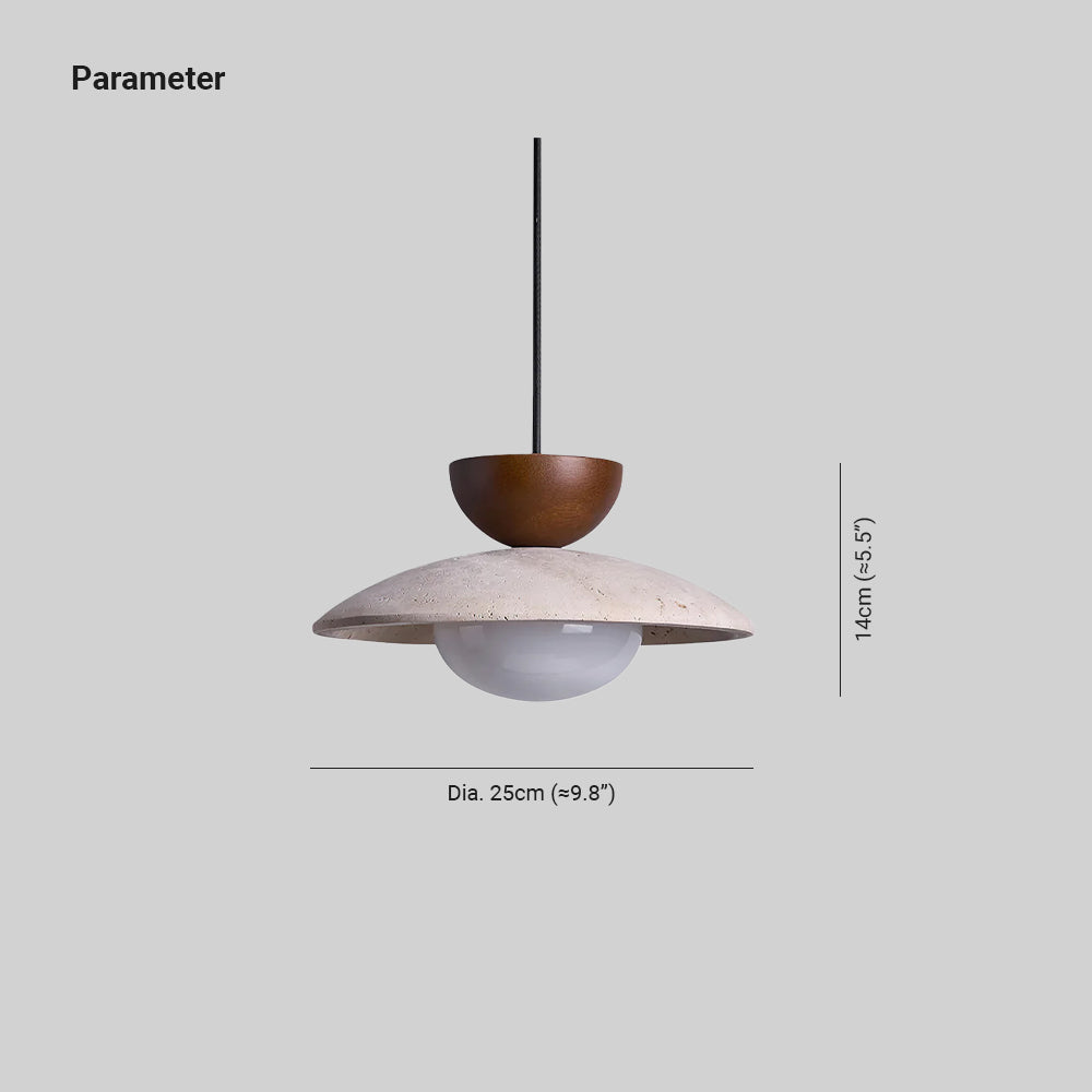 Cleo Pendant Light | Wood and Glass Design for Kitchen and Living Room 3