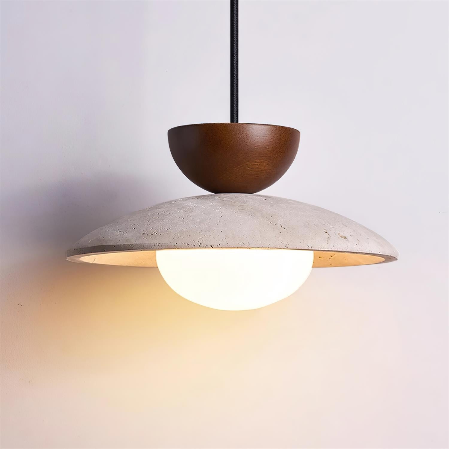 Cleo Pendant Light | Wood and Glass Design for Kitchen and Living Room 5