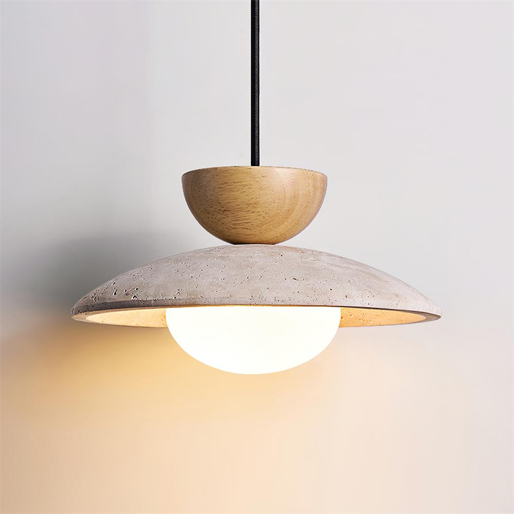 Cleo Pendant Light | Wood and Glass Design for Kitchen and Living Room 9