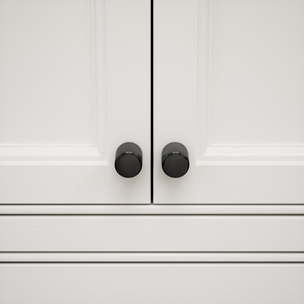 Dali Fluted Knob - Matte Black
