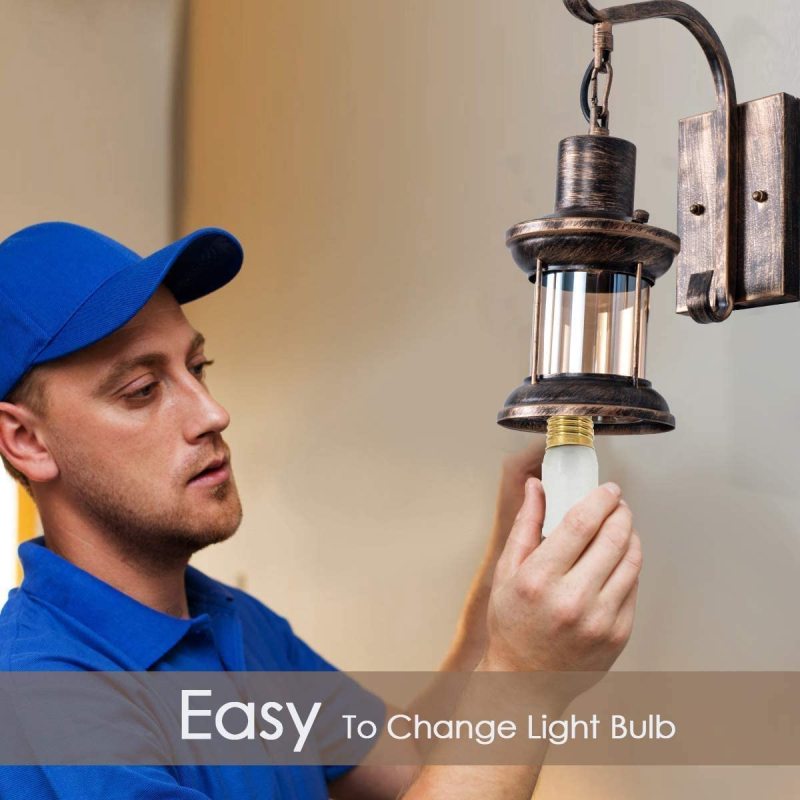 Etra Wall Sconce | Industrial Retro Metal Design, Hardwired Indoor Lighting 4