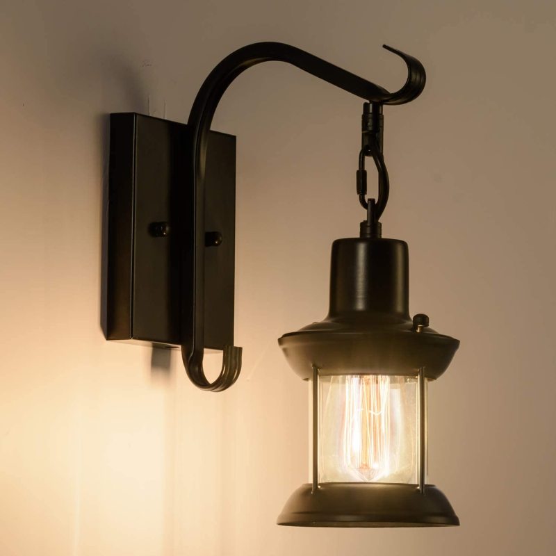 Etra Wall Sconce | Industrial Retro Metal Design, Hardwired Indoor Lighting 9