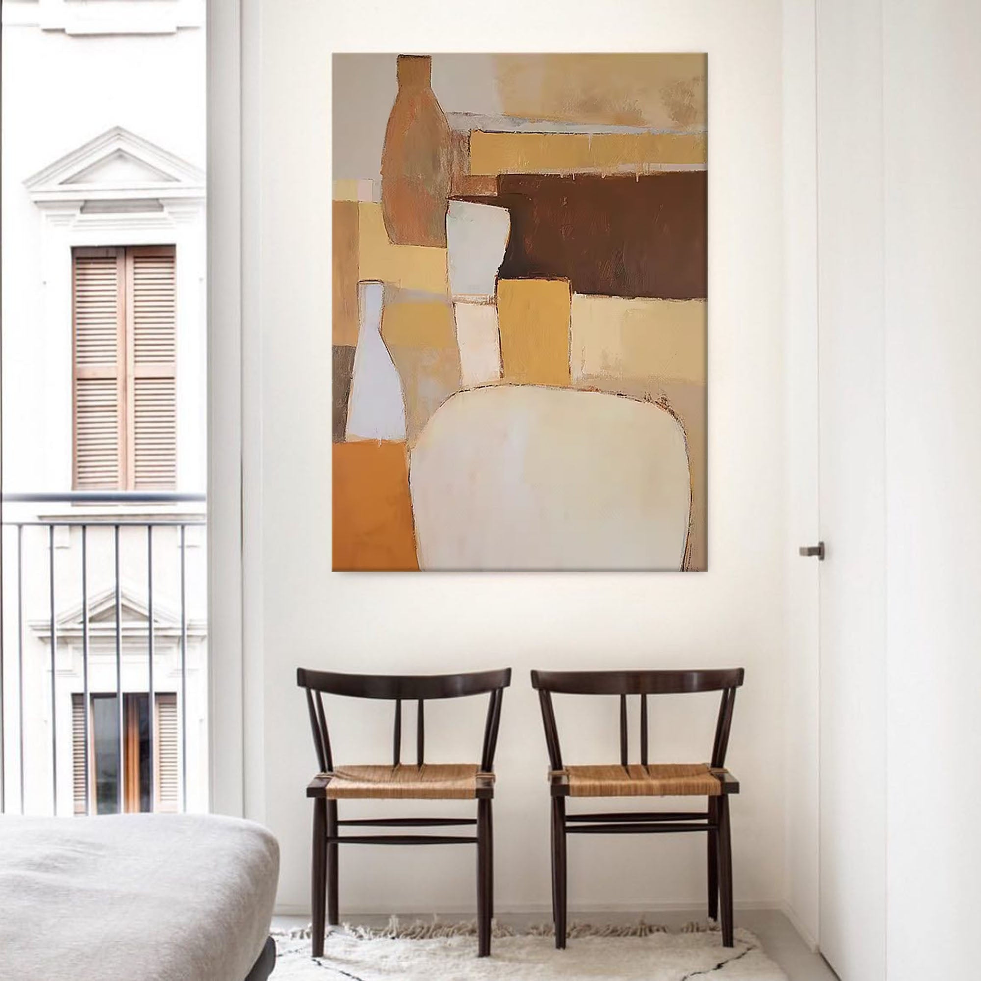 Gemo Canvas Art | Handcrafted Geometric Abstract Wall Decor 0
