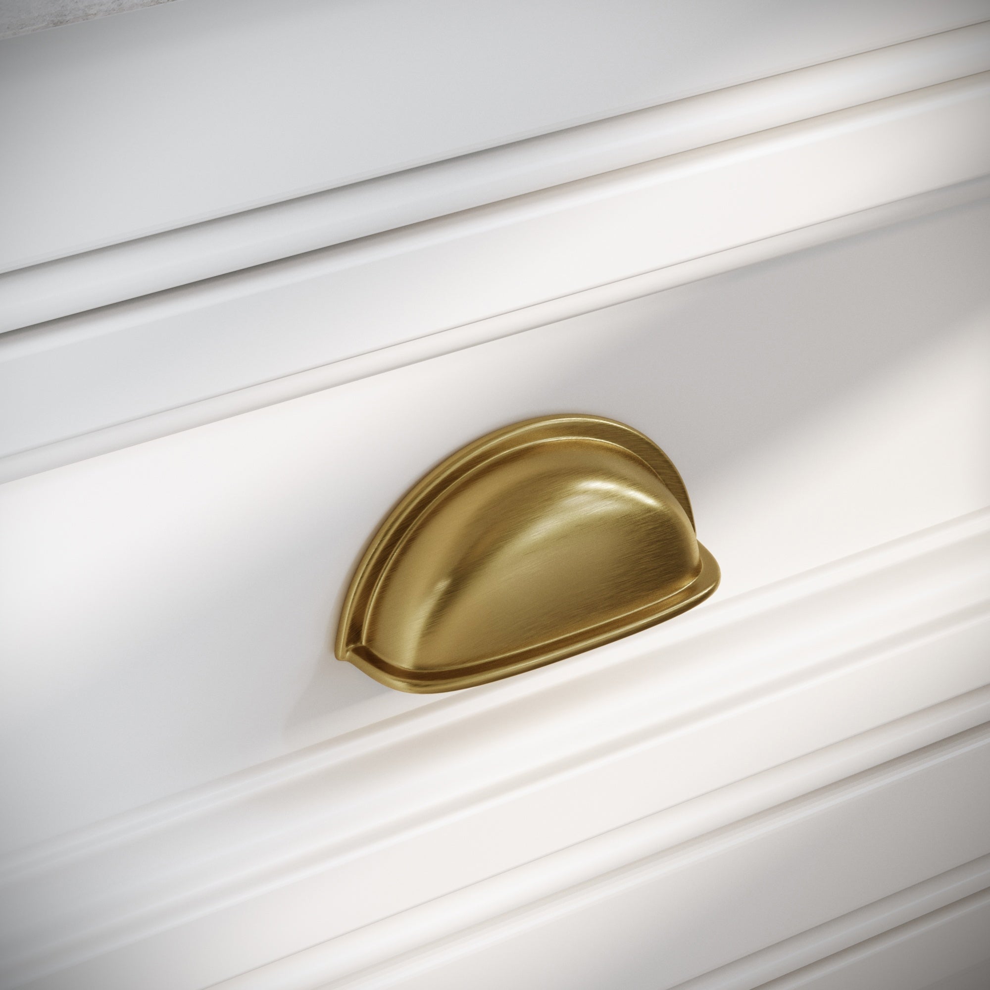 Harris Cup Handle | Brushed Gold Finish, Durable Brass 1