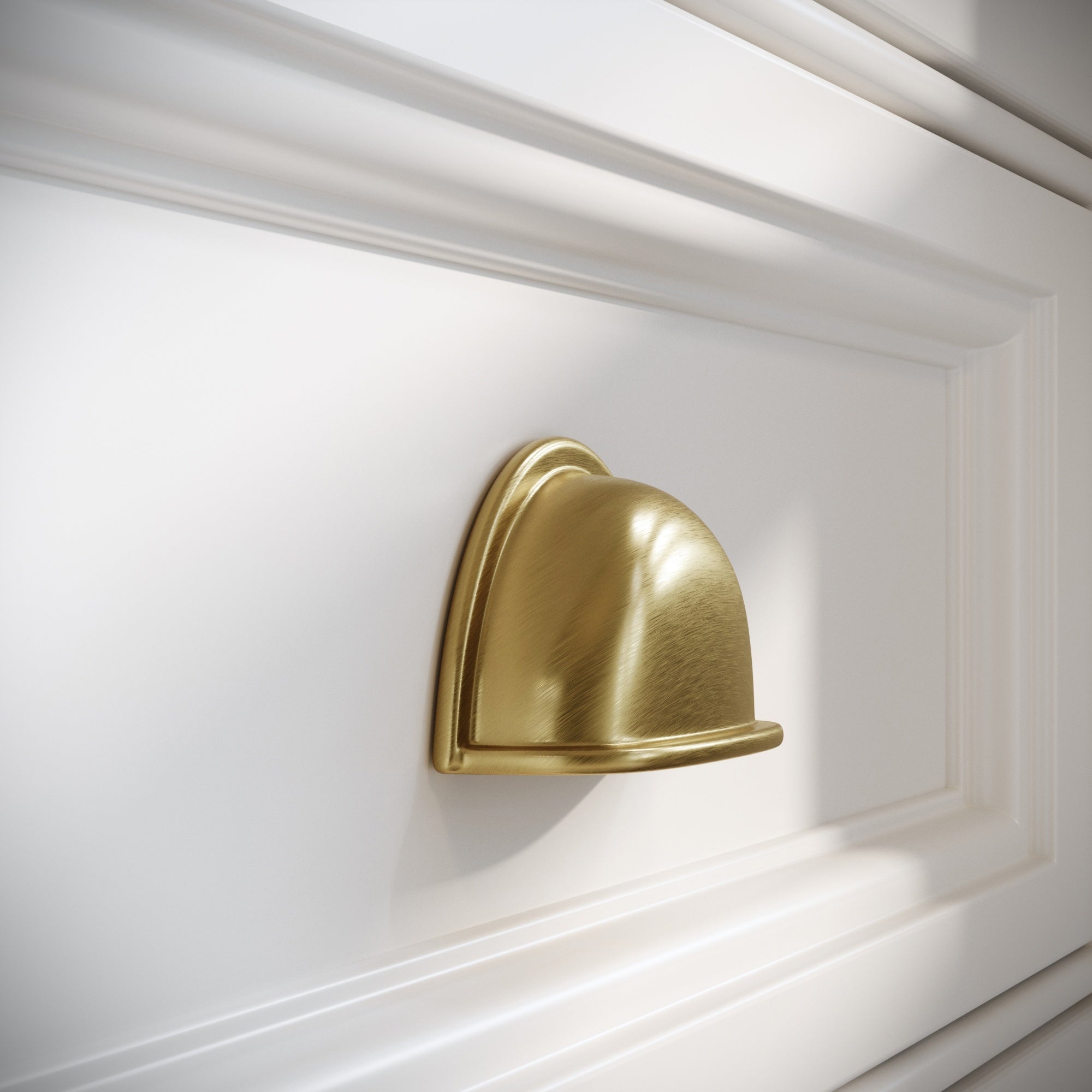 Harris Cup Handle | Brushed Gold Finish, Durable Brass 2