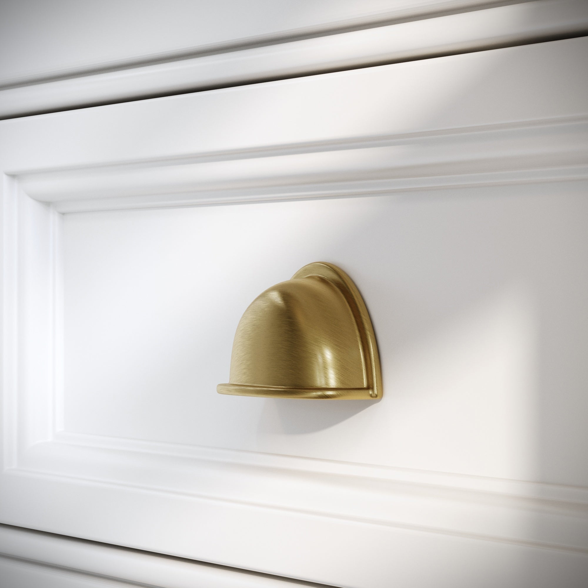 Harris Cup Handle | Brushed Gold Finish, Durable Brass 3
