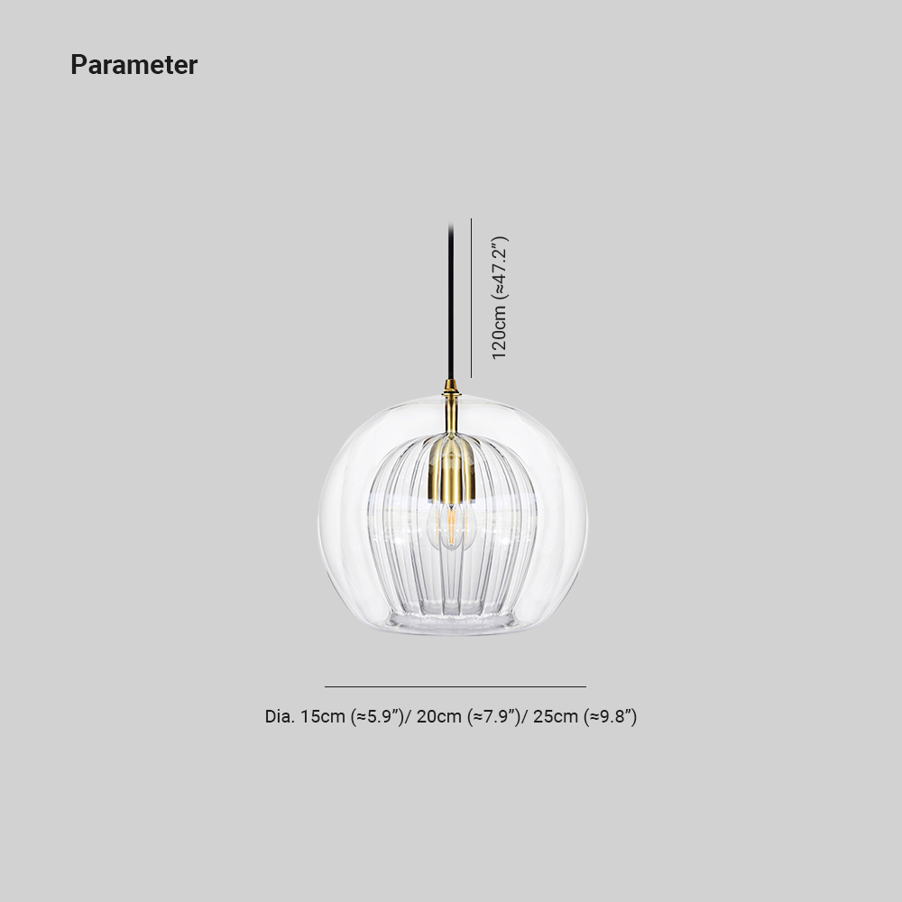 Juno Glass Pendant Light | Clear & Amber Shades, Modern Hanging Lights for Kitchen & Dining 4