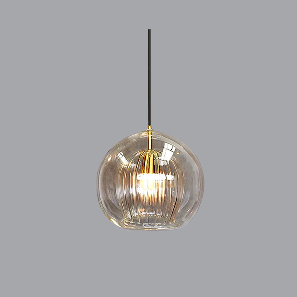 Juno Glass Pendant Light | Clear & Amber Shades, Modern Hanging Lights for Kitchen & Dining 5