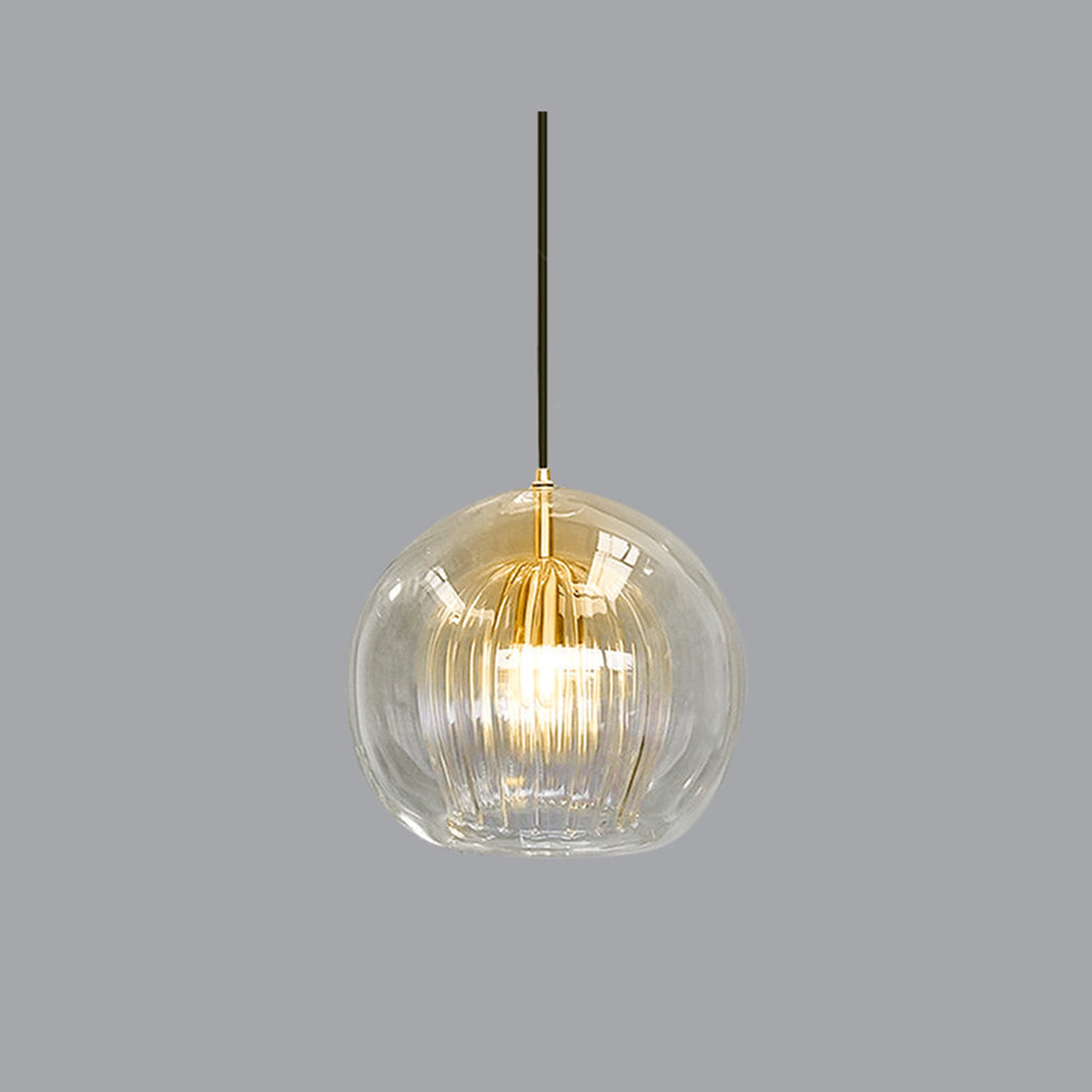 Juno Glass Pendant Light | Clear & Amber Shades, Modern Hanging Lights for Kitchen & Dining 6