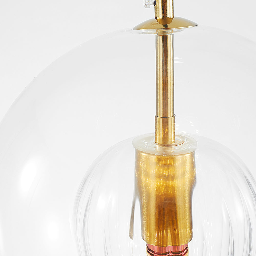 Juno Glass Pendant Light | Clear & Amber Shades, Modern Hanging Lights for Kitchen & Dining 8