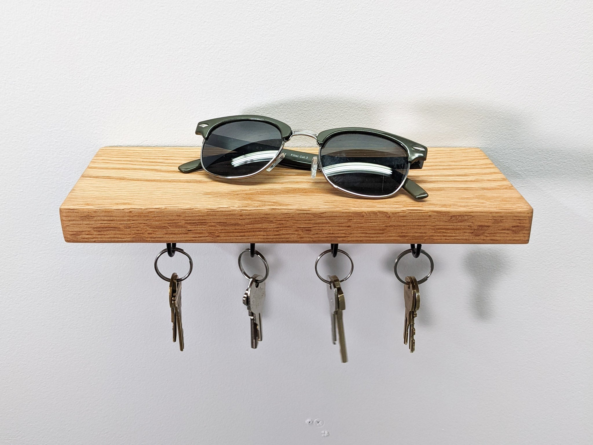 Koda Key Hook Shelf | Custom Oak Design 0