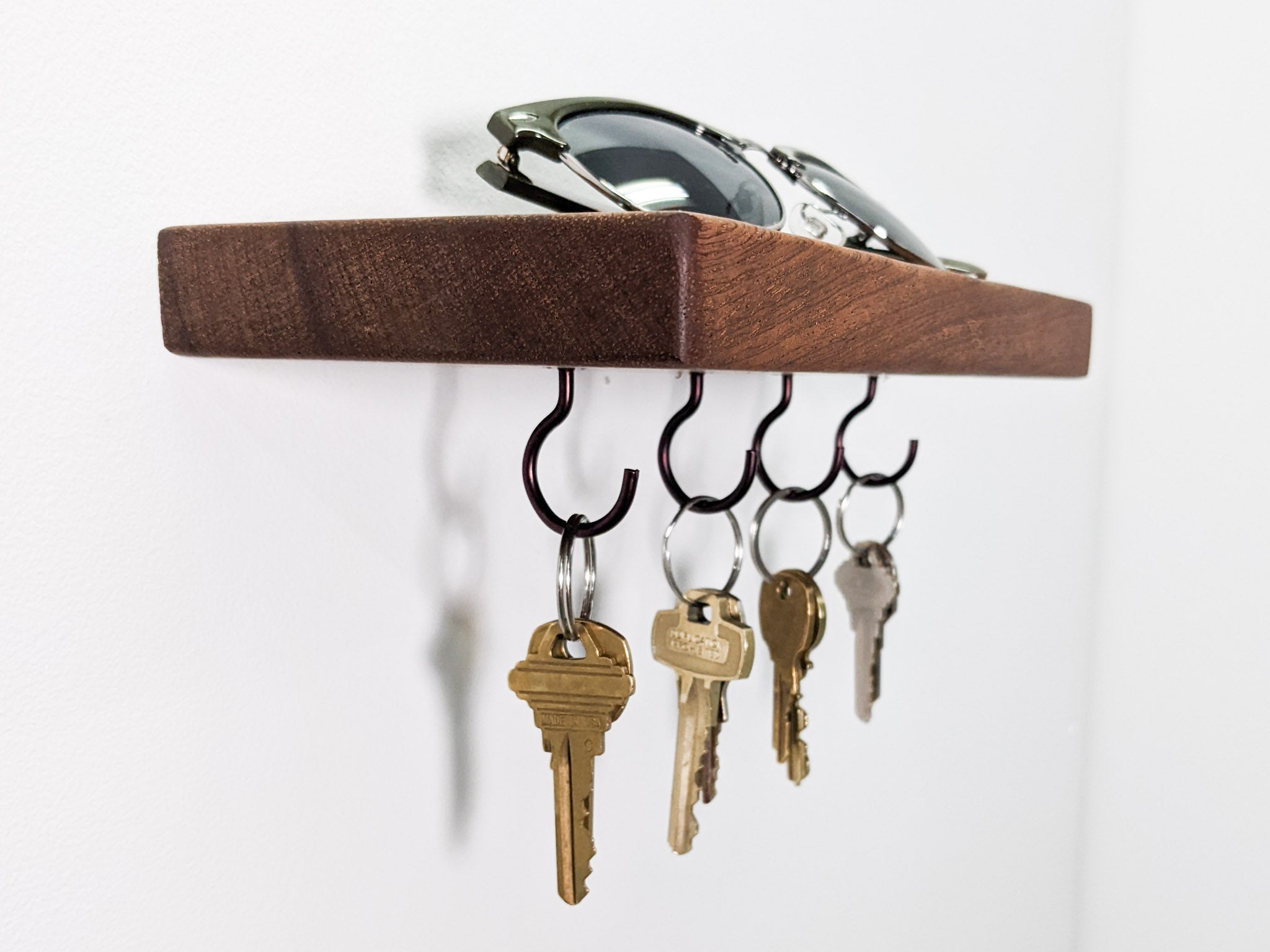 Koda Key Hook Shelf | Custom Oak Design 5