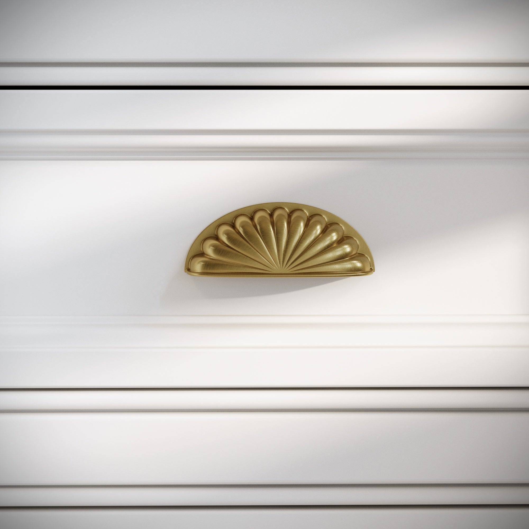 Luxe Cup Handle | Brushed Gold, Art Deco Design 0
