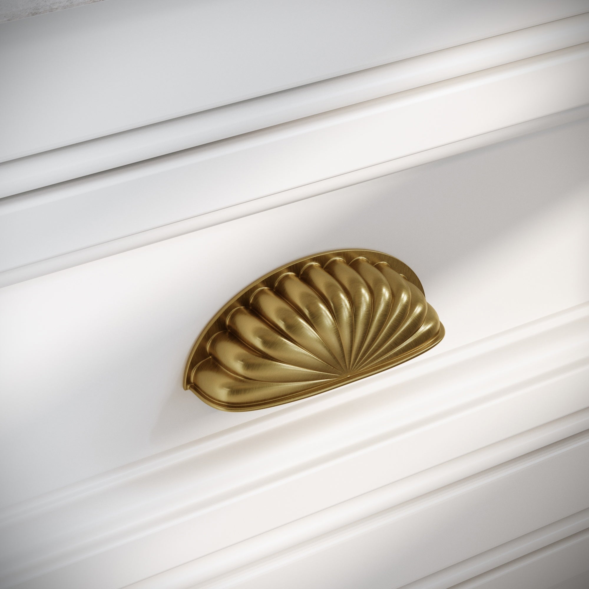 Luxe Cup Handle | Brushed Gold, Art Deco Design 1