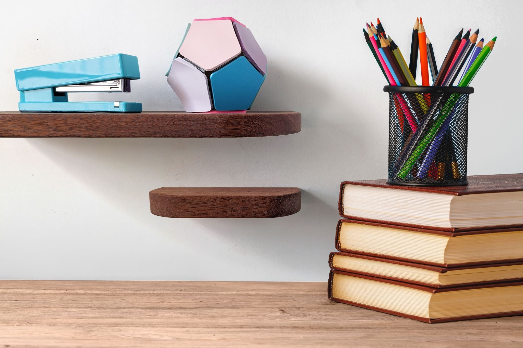 Maha Floating Shelf | Handcrafted Mahogany, Rounded Corners 1