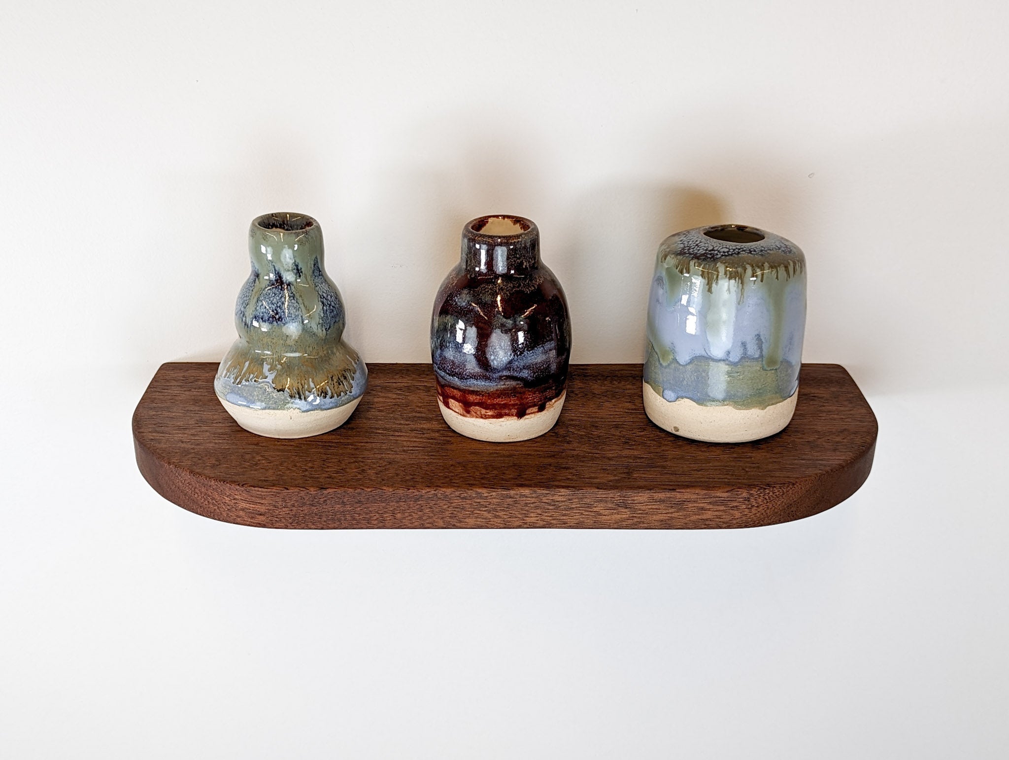 Maha Floating Shelf | Handcrafted Mahogany, Rounded Corners 3