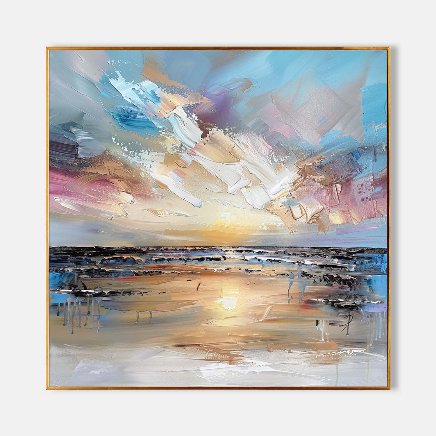 Mara Canvas Wall Art | Hand-Painted Abstract Graffiti on High-Quality Linen 1