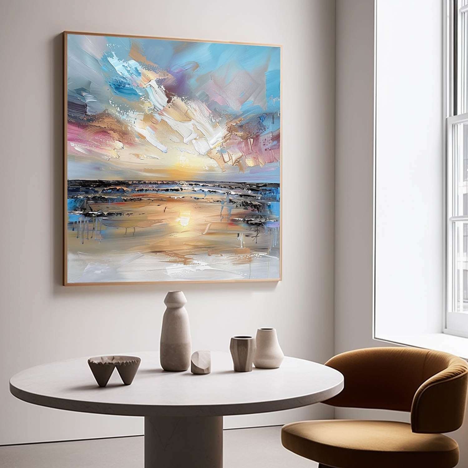 Mara Canvas Wall Art | Hand-Painted Abstract Graffiti on High-Quality Linen 6