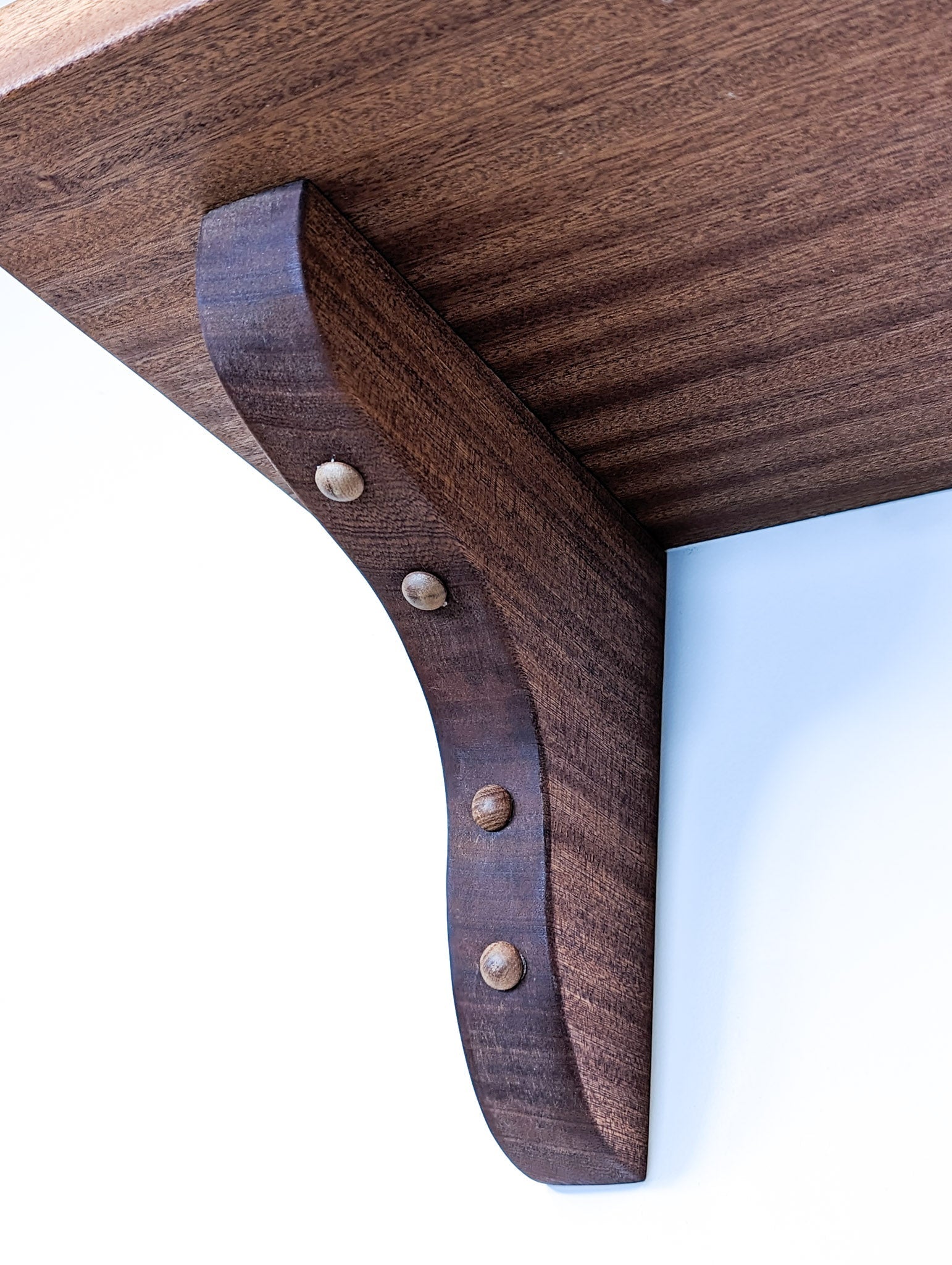 Mason Wood Brackets | Solid Mahogany or Oak 1
