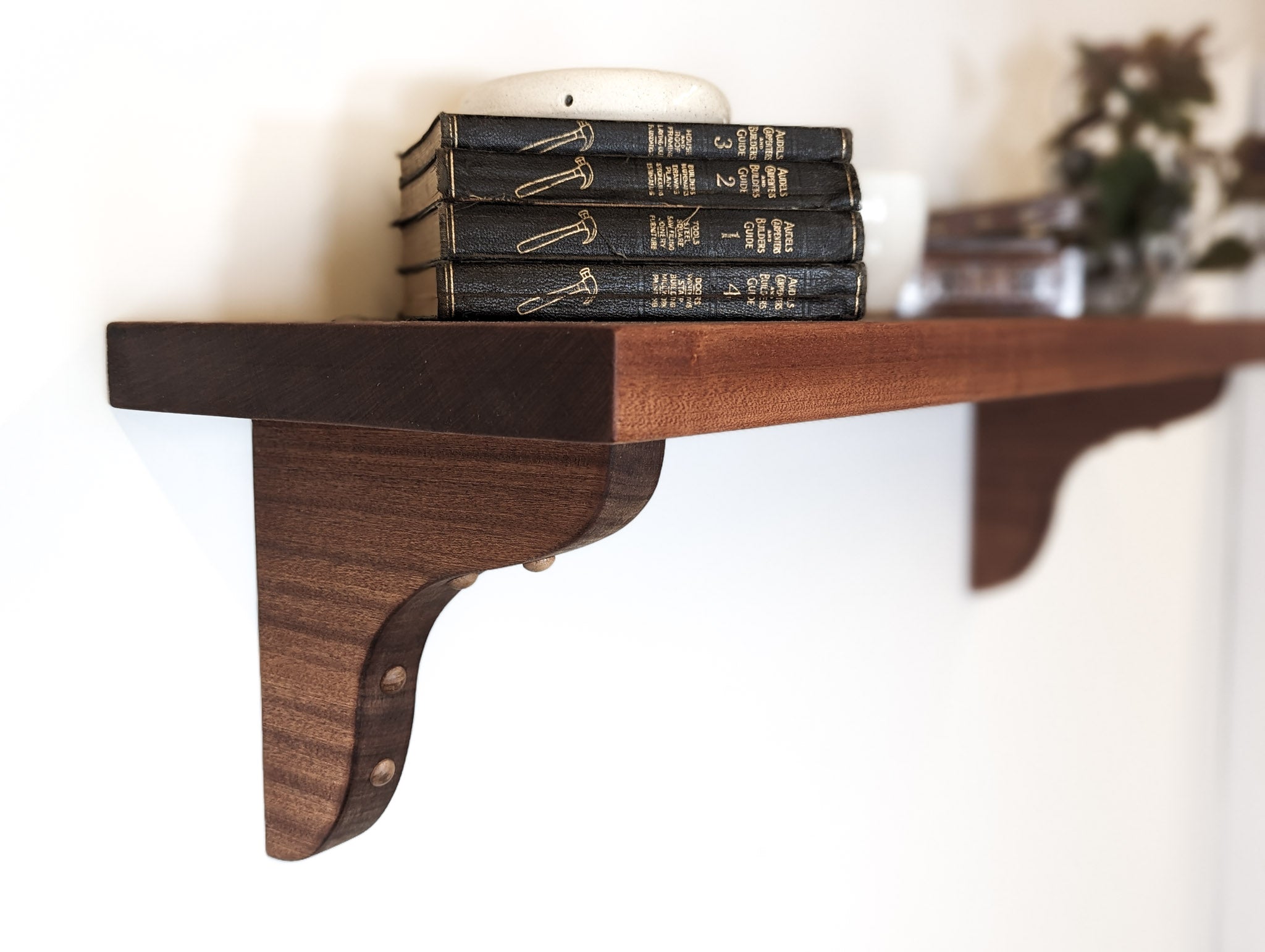 Mason Wood Brackets | Solid Mahogany or Oak 6