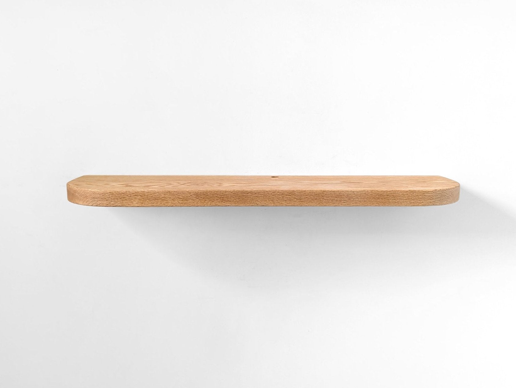 Maverick Floating Shelf | Solid Mahogany, Cable Management Grommet 5