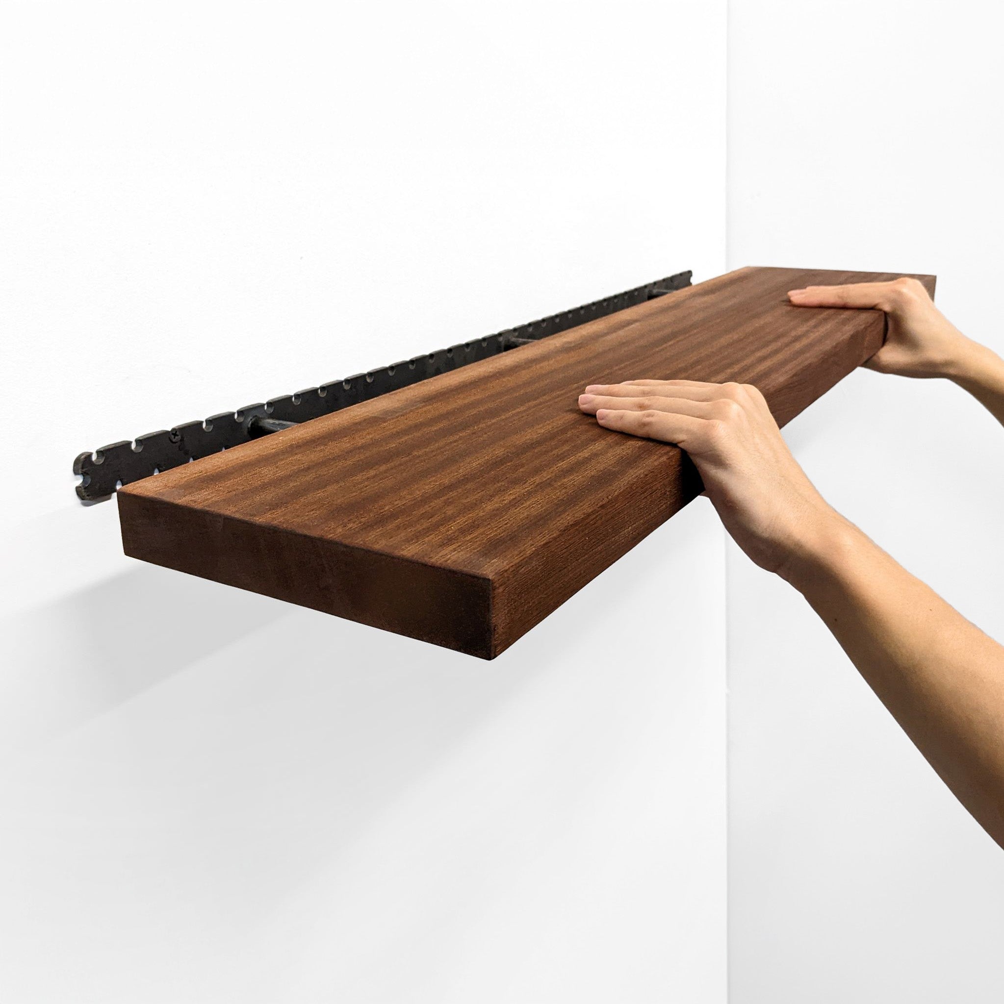 Maverick Mahogany Shelf | Durable Floating Design, 12 to 84 Lengths 1
