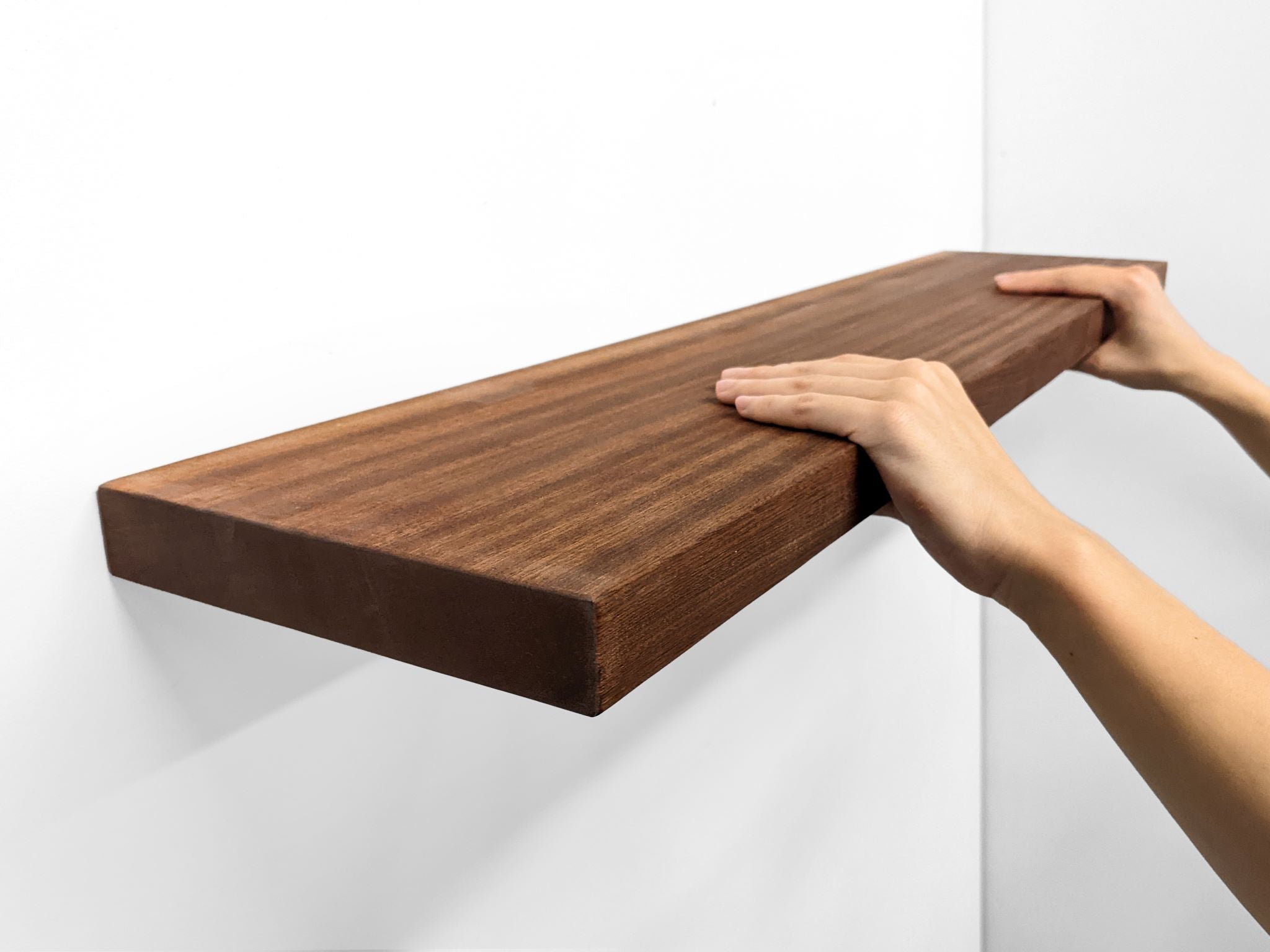Maverick Mahogany Shelf | Durable Floating Design, 12 to 84 Lengths 3