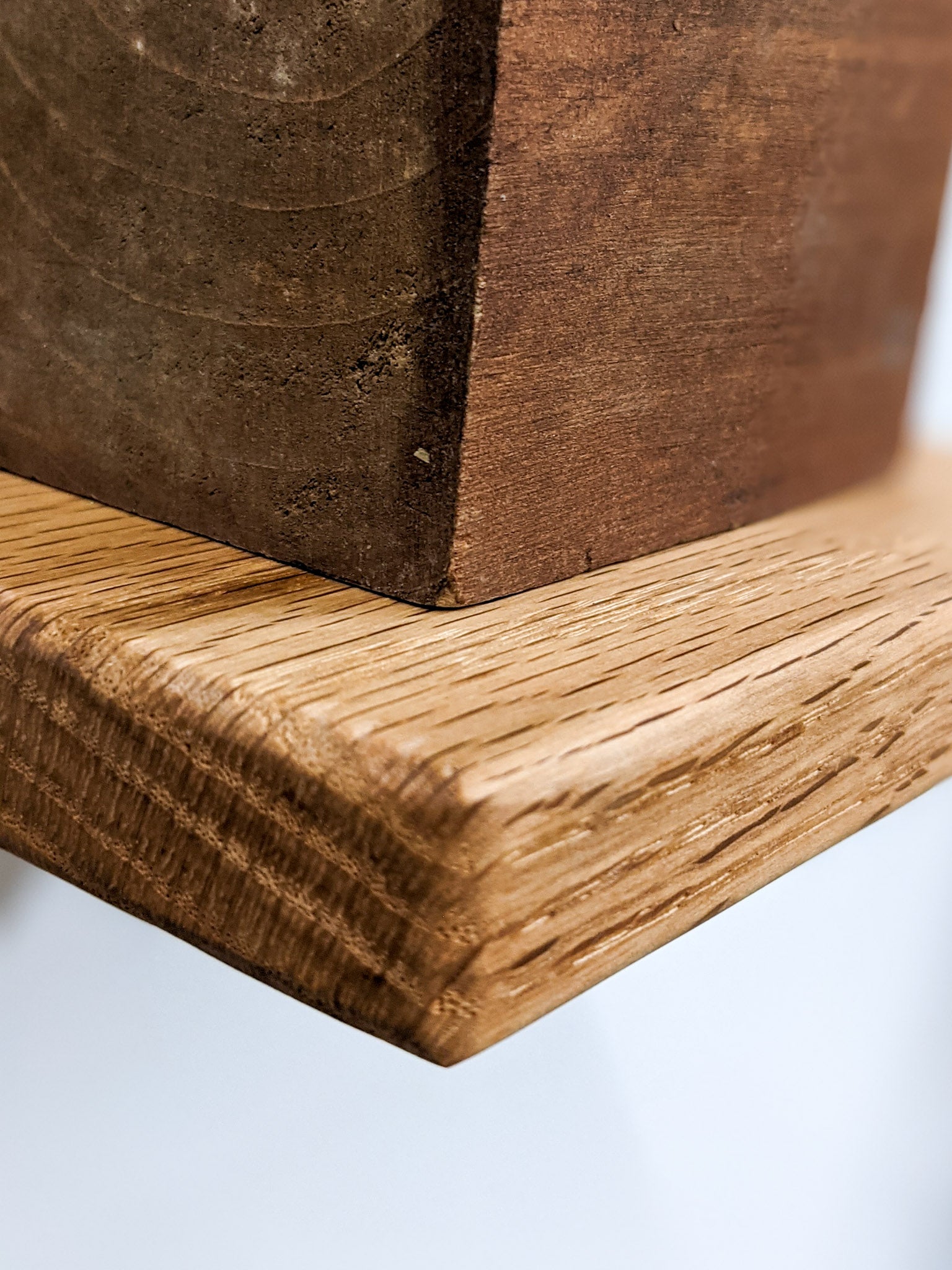 Mavi Square Shelf | Handcrafted Mahogany 6