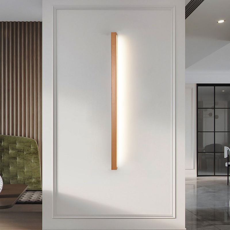 Muto Wall Lamp | Wooden Design, Modern Acrylic Sconce Lighting 4