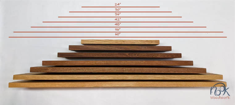 NookWoodworking Solid Wood Shelf | Handcrafted Oak Brackets 7